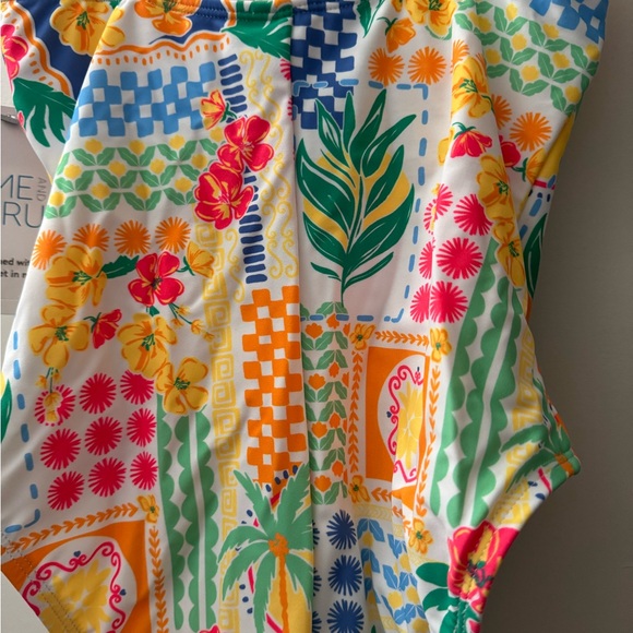 Time and Tru Multicolor One Piece Swimsuit - Picture 6 of 6
